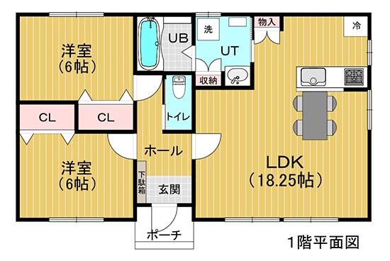 図：シンプルプライスプラン・flat(フラット)　平面図